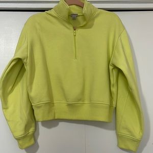 Neon yellow cropped sweatshirt A New Day